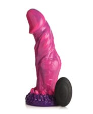 Creature Cocks Xenox Vibrating Silicone Dildo w-Remote - Pink-Purple