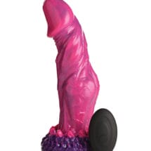 Creature Cocks Xenox Vibrating Silicone Dildo w-Remote - Pink-Purple