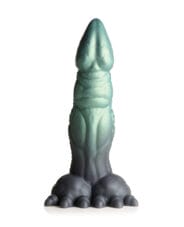 Creature Cocks Dickosaur Dinosaur Silicone Dildo  - Black-Teal