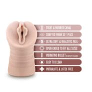 EnLust Destini Vibrating Stroker - Beige