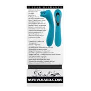 Evolved Heads or Tails Vibrator - Teal