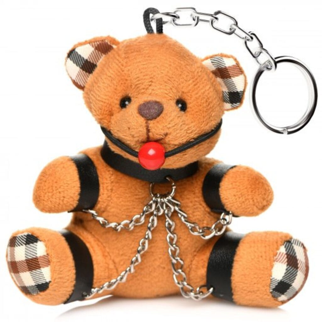 Gagged Teddy Bear Keychain 1