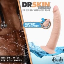 Dr. Skin Glide 7.5in Self Lubricating Dildo