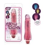 Glow Dicks Glitter Vibrator Molly - Pink 3