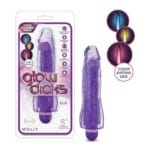 Glow Dicks Glitter Vibrator Molly - Purple 1