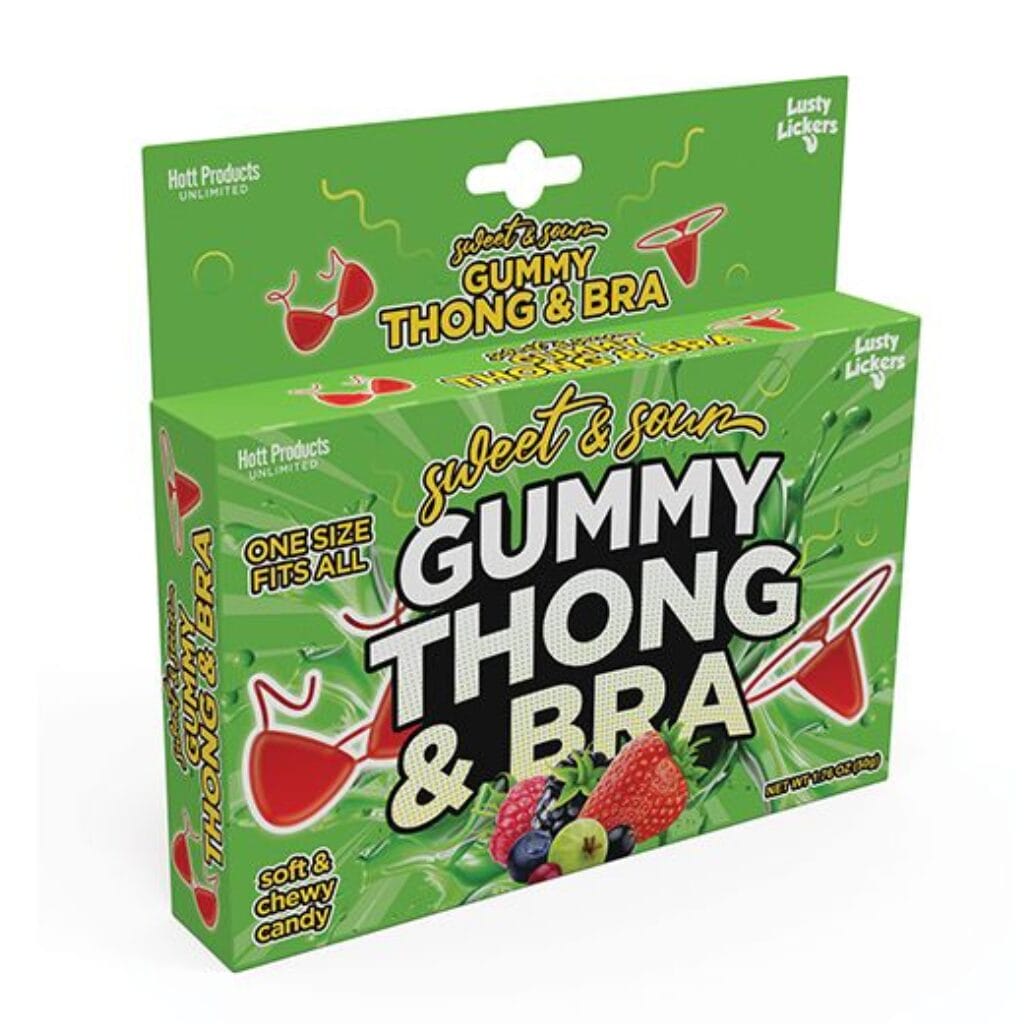 Gummy Thong and Bra 1