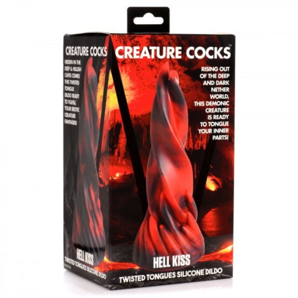 Hell Kiss Twisted Tongues Silicone Dildo 3