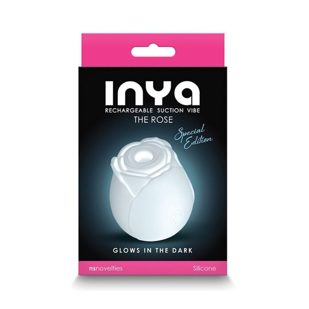 INYA The Rose Rechargeable Suction Vibe - Glow in the Dark 1
