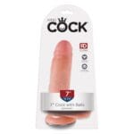 King Cock 7 Cock Balls - Flesh 1