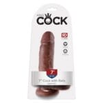 King Cock 7 Cock Balls - brown 3