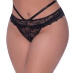 Peek-a-Boo Cheeky Panty Black 4