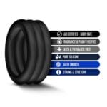 Performance - VS2 Pure Premium Silicone Cock Rings - Small - Black 3