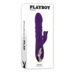 Playboy Pleasure Hop To It Rabbit Vibrator - Acai 1