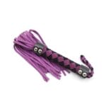 Plesur 15 Leather Flogger - Purple 1