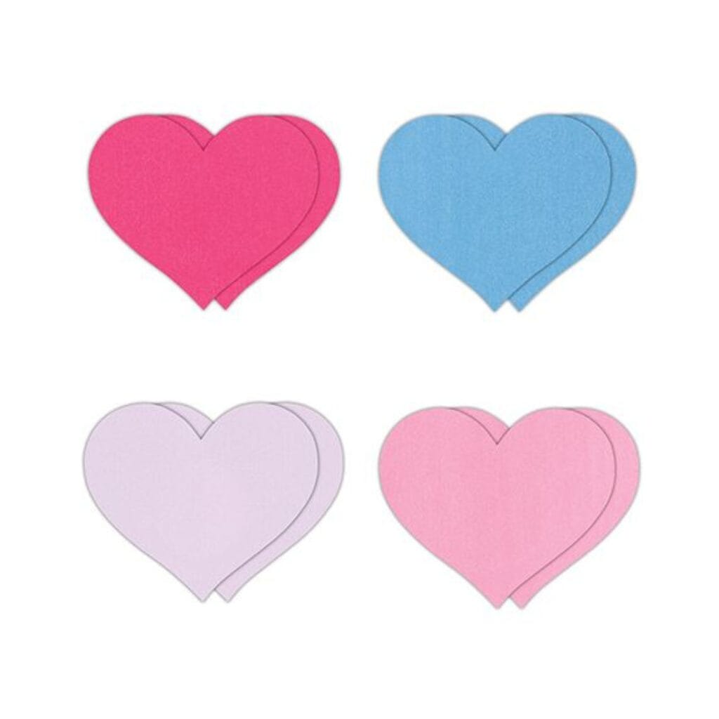 Pretty Pasties Heart II Assorted - 4 Pair 3