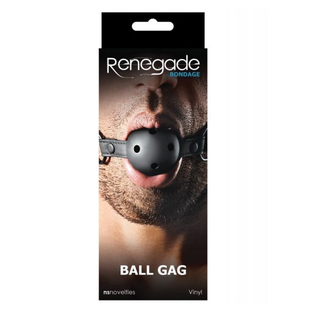 Renegade Bondage Ball Gag - Black 2