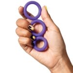 Romp Remix Trio Penis Ring Set of 3 - Purple 2