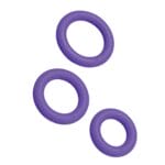 Romp Remix Trio Penis Ring Set of 3 - Purple 3