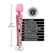 Stoner Vibes Wacky Weed Wand Massager - Pink Kush