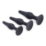 Triple Spire Tapered Silicone Anal Trainer Set 2