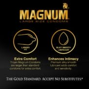 Trojan Magnum Thin Condoms 3pk