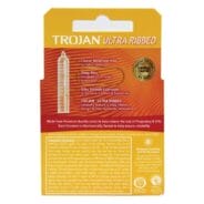 Trojan Ultra Ribbed Condoms 3pk