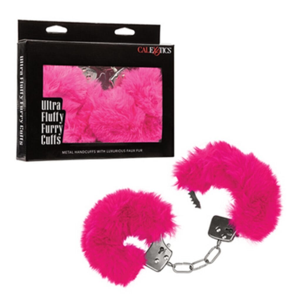 Ultra Fluffy Furry Cuffs - Pink 3