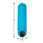 Vibrating Bullet with Remote Control - Blue 1