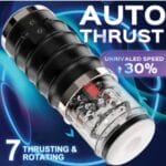 Warrior Auto Thrusting Male Masturbator - black 5