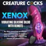 Xenox Vibrating Silicone Dildo with Remote 8