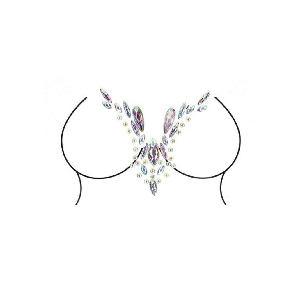 Dazzling Deep-V Cleavage Bling Sticker