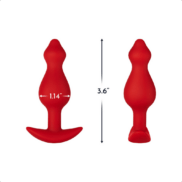 Forto F-78 Pointee Anal Plug Small Red