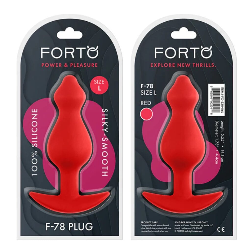 FORTO F-78 Pointee Red Butt Plug - Large 1