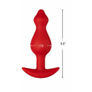 Forto F-78 Pointee Silicone Anal Plug Large Red