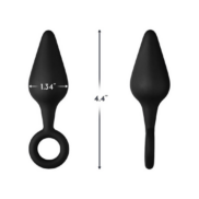 Forto F-10 Anal Pull Plug Medium Black