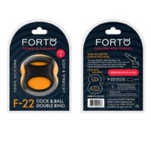 Forto F-22 Cock Ball Ring Large Black