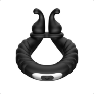 Forto F-24 Vibrating Cockring Black