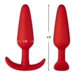 Forto F-31 Silicone Anal Plug Large red 2