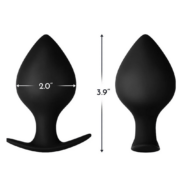 Forto F-63 Rattler Spade Anal Plug Medium Black