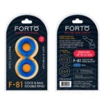 Forto F-81 Cock Ball Double Ring Small Blue 1