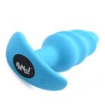 Remote Control 21X Swirl Butt Plug -Blue 1