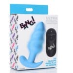 Remote Control 21X Swirl Butt Plug -Blue 3