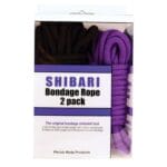 Shibari Bondage Rope 2 Pack - Black Purple 2