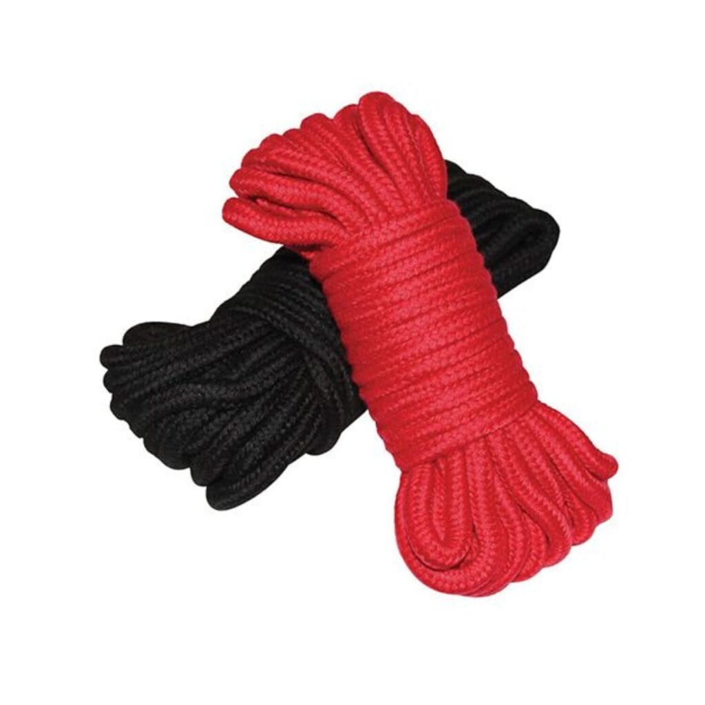 Shibari Bondage Rope 2 Pack - Black Red 1