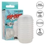 Pop Sock Ribbed Clear 1
