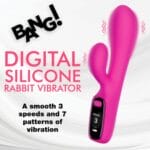 Silicone Rabbit Vibrator with Digital 7