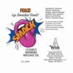 Smack Warming Massage Oil - 2 oz Peach 2