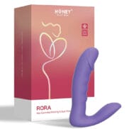 RORA App-Controlled Rotating G-Spot Vibrator & Clitoral Stimulator - Purple