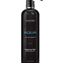 Wicked Sensual Care Aqua Waterbased Lubricant - 16 oz Fragrance Free