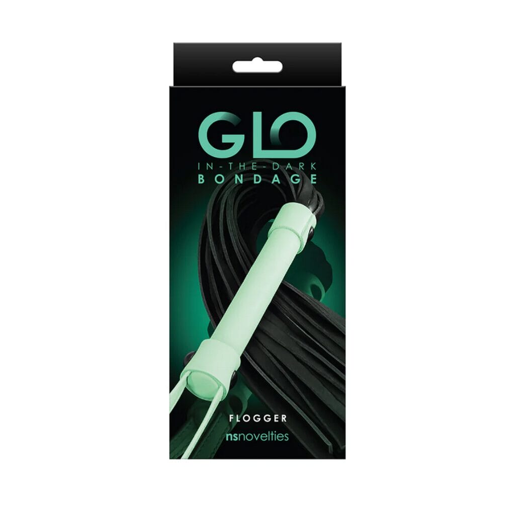 GLO Bondage Flogger Green 3